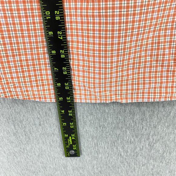 Ralph Lauren Men's Size Large Button Front Shirt Long Sleeve Orange Plaid - Picture 6 of 7